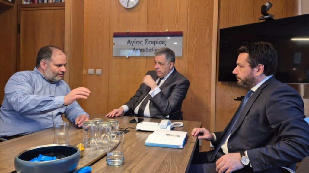 Συνάντηση εργασίας με τον Υφυπουργό Υποδομών και Μεταφορών κ. Νίκο Ταχιάο πραγματοποίησε ο Δήμαρχος Νάουσας κ. Νίκος Κουτσογιάννης