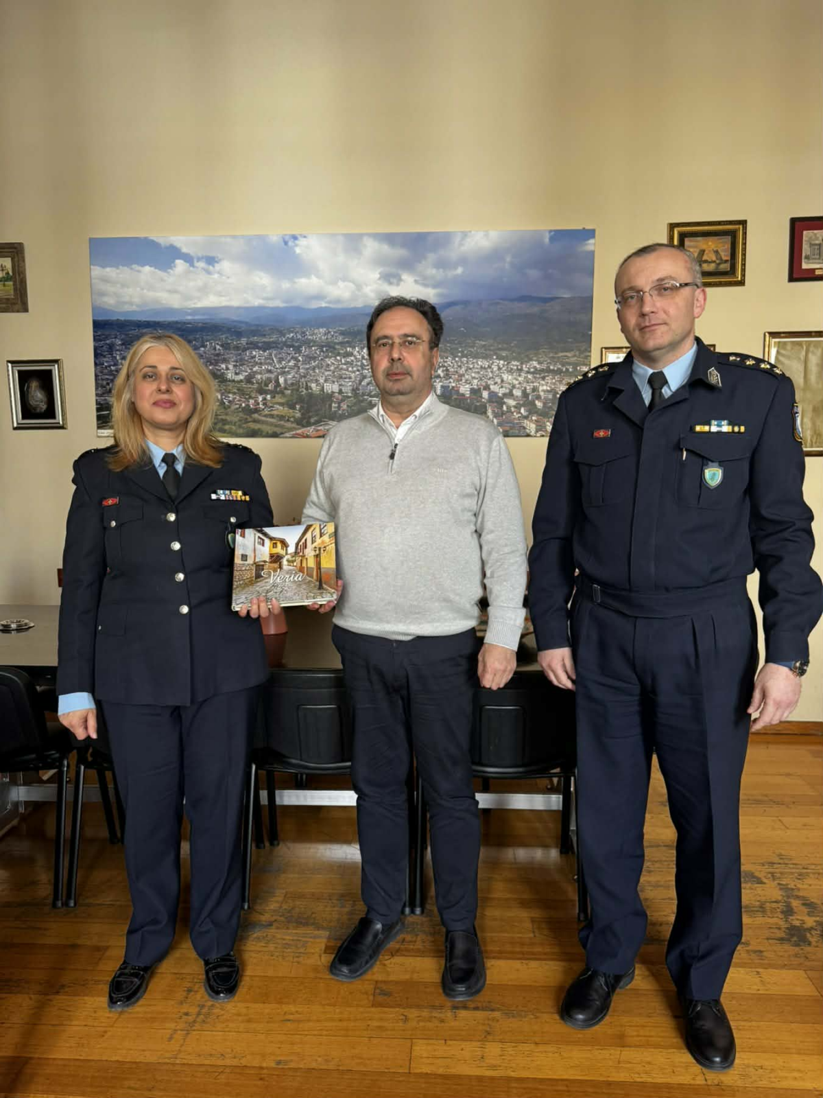 Συνάντηση του Δημάρχου Βέροιας με τη νέα Γενική Αστυνομική Διευθύντρια Κεντρικής Μακεδονίας και τον Αστυνομικό Διευθυντή Ημαθίας