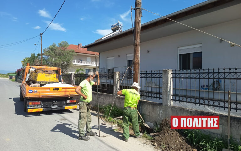Κολόνα ηλεκτροδότησης αποσταθεροποιήθηκε από ανέμους στην Αλεξάνδρεια – Άμεση κινητοποίηση υπηρεσιών