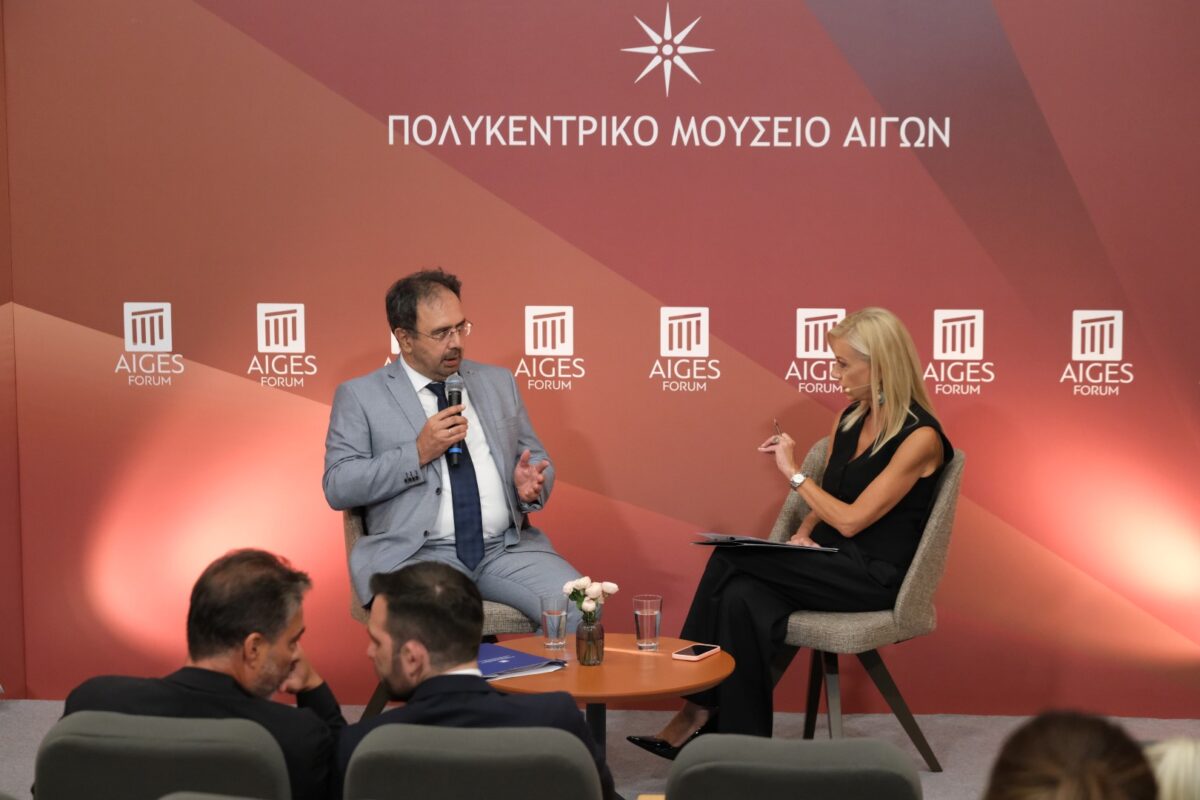 Κ. Βοργιαζίδης στο 1ο Forum των Αιγών: «Η μεγαλύτερη πρόκληση είναι το φθηνό ρεύμα – Ναι στις ΑΠΕ, αλλά με δίκτυα και αποθήκευση ενέργειας»